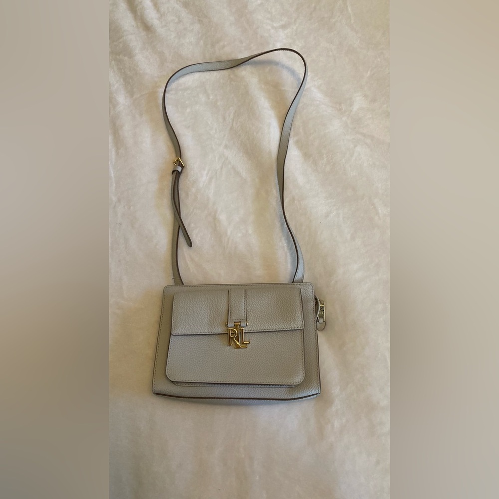 Ralph Lauren gray/ beige  crossbody bag